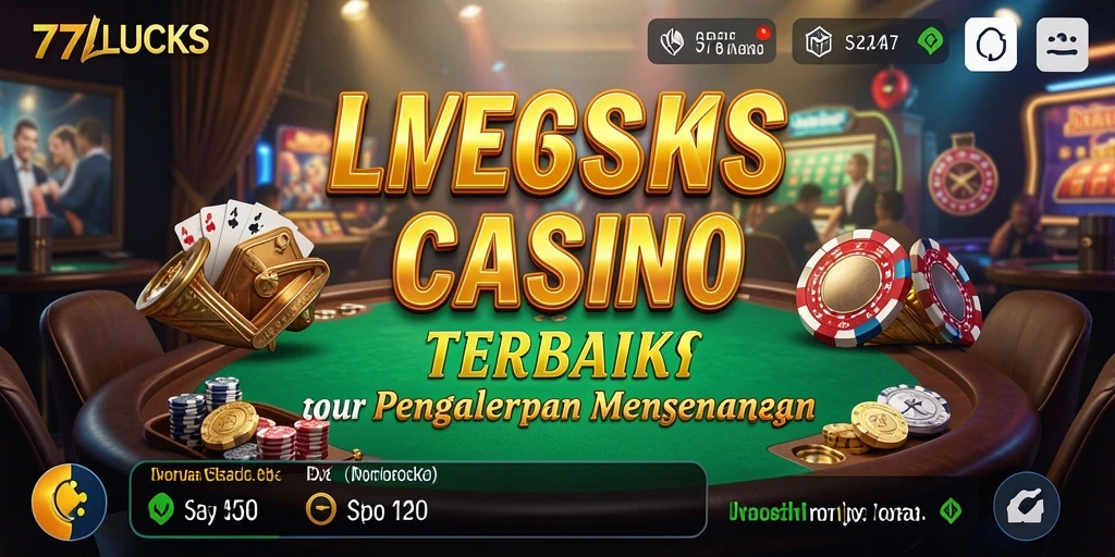 Gameplay seru di 77LUCKS menunjukkan dealer profesional dan keragaman permainan.