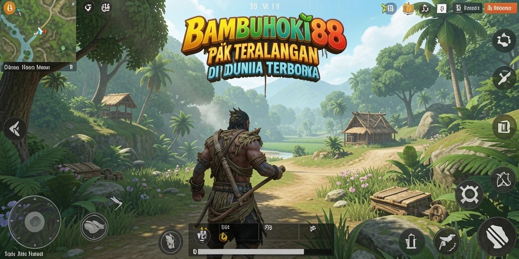 Tampilan gameplay yang menakjubkan dari BAMBUHOKI88 di dunia terbuka.