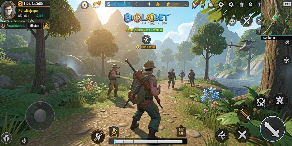 Tampilan gameplay BIOLABET yang menakjubkan dalam dunia terbuka.