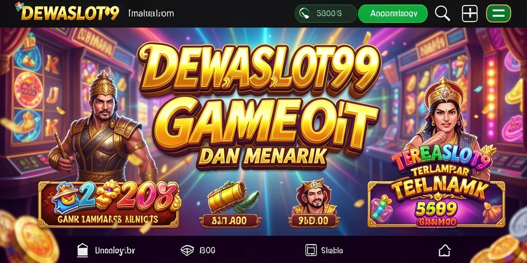Screenshot gameplay DEWASLOT99 menampilkan keseruan bermain slot.