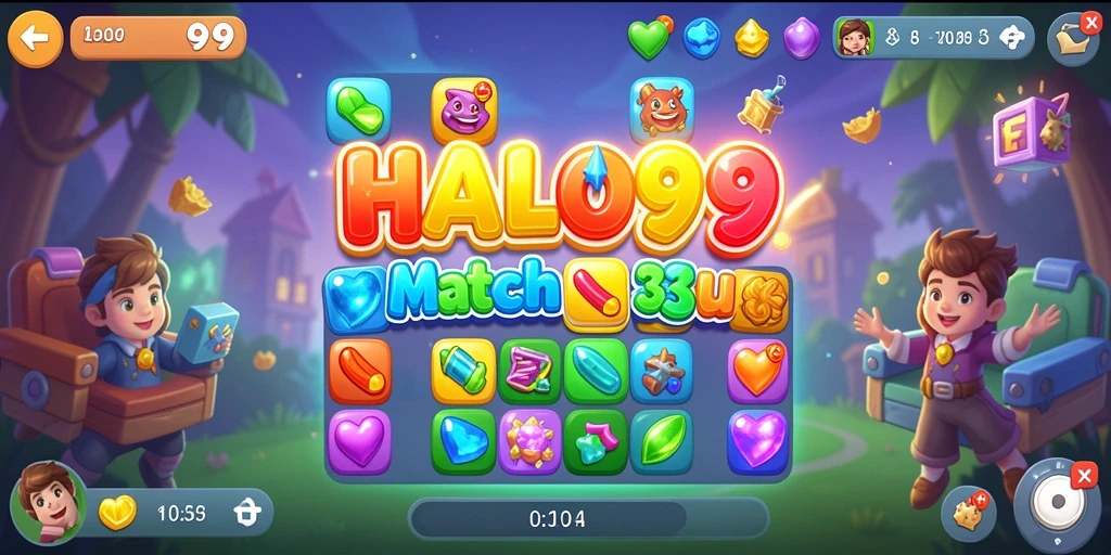 Tampilkan gameplay HALO99 yang penuh warna dan seru.