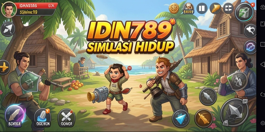 Gameplay seru dan mendalam dari IDN789 yang menggambarkan simulasi kehidupan.