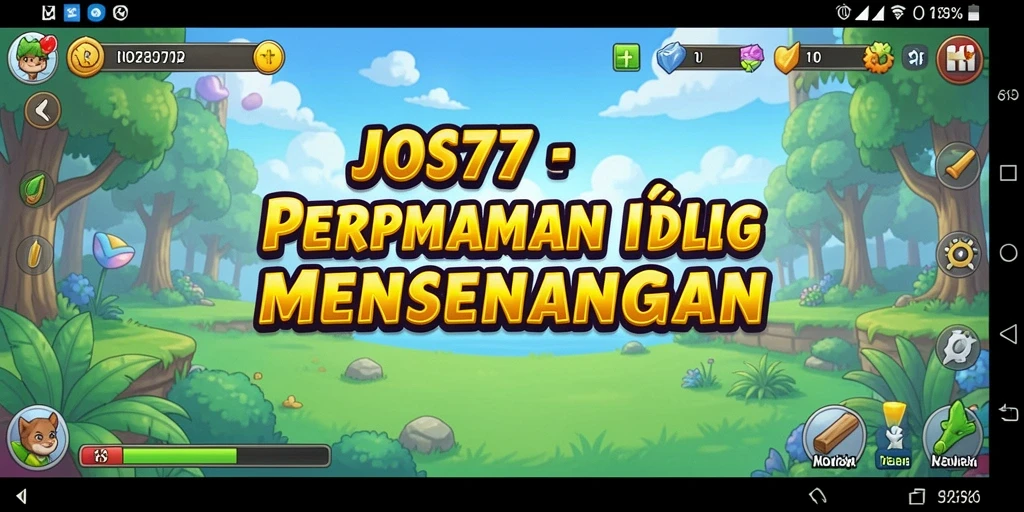 Tangkapan layar permainan Idle JOS77 yang menarik dan penuh warna.