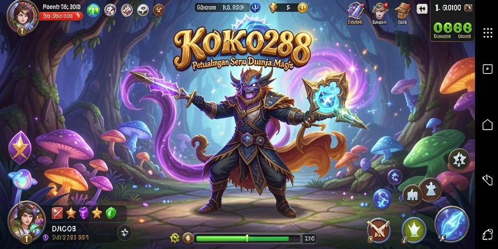 Tampilan gameplay KOKO288 menampilkan petualangan menegangkan dan lingkungan yang menakjubkan.