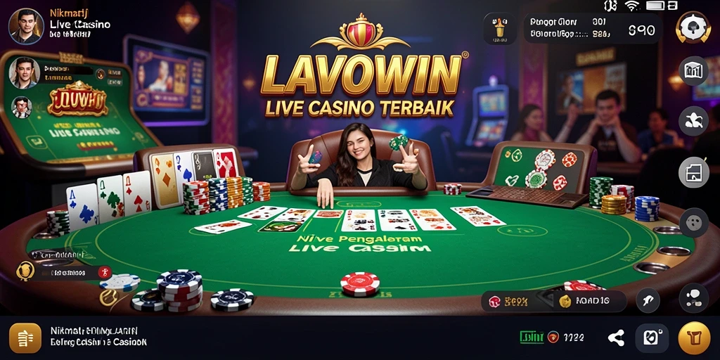 Gameplay Live Casino yang mendebarkan di LAVOWIN dengan dealer profesional.