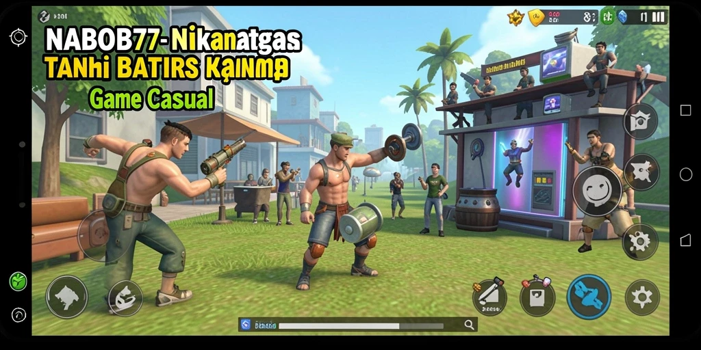 Tampilan gameplay NABOB77 yang menarik dan penuh warna.