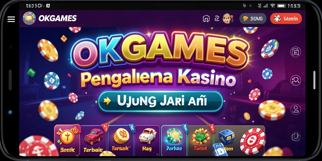 Screenshot utama OKGAMES menampilkan gameplay kasino yang menarik dan interaktif.