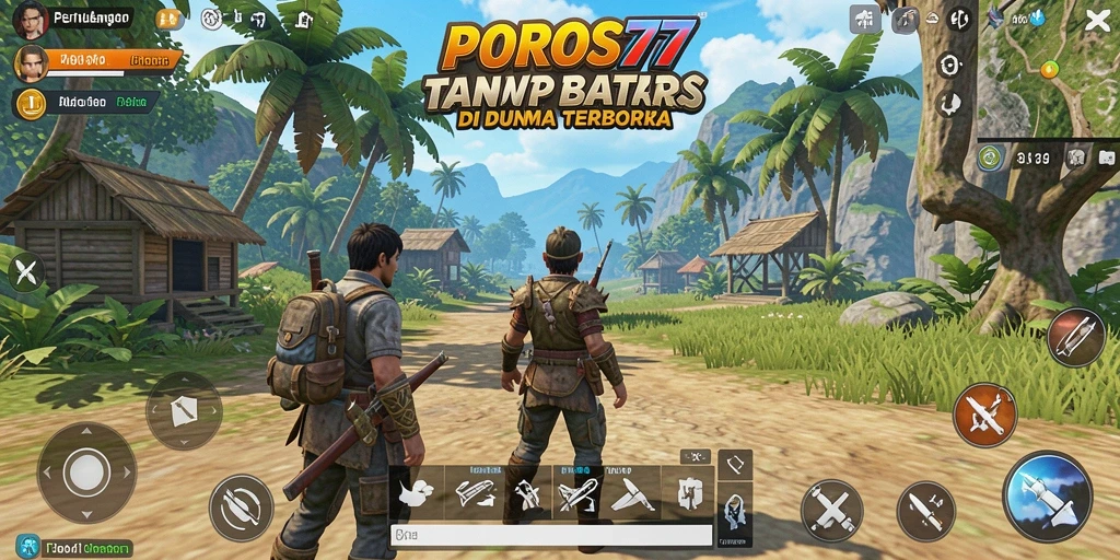 Tampilan gameplay menggembirakan terbuka di dunia POROS77.