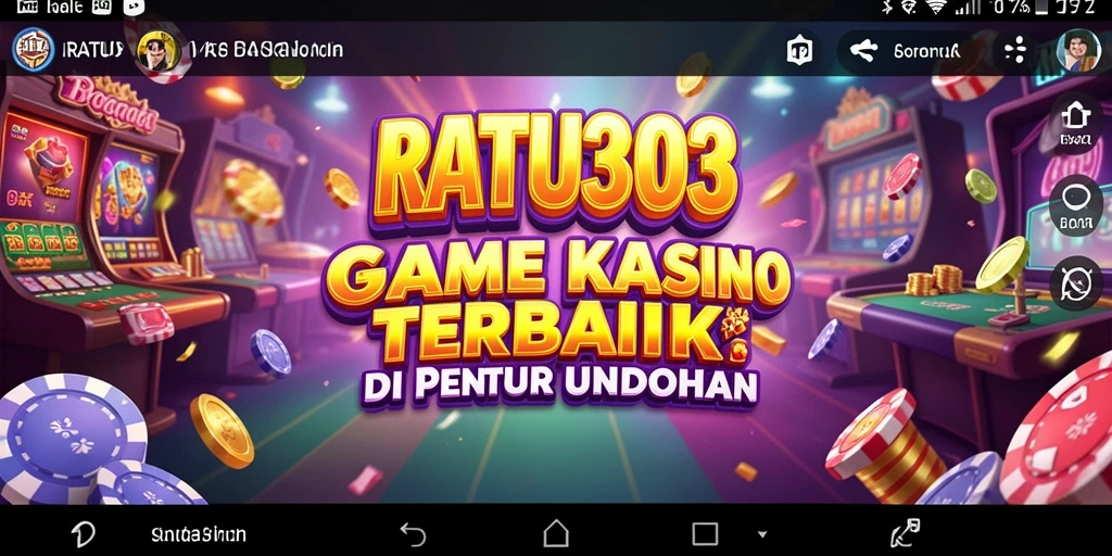 Tampilan menarik dari gameplay RATU303 dengan suasana kasino.
