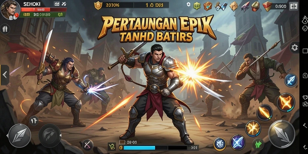 Screenshot gameplay SEHOKI menunjukkan aksi pertarungan yang menegangkan.