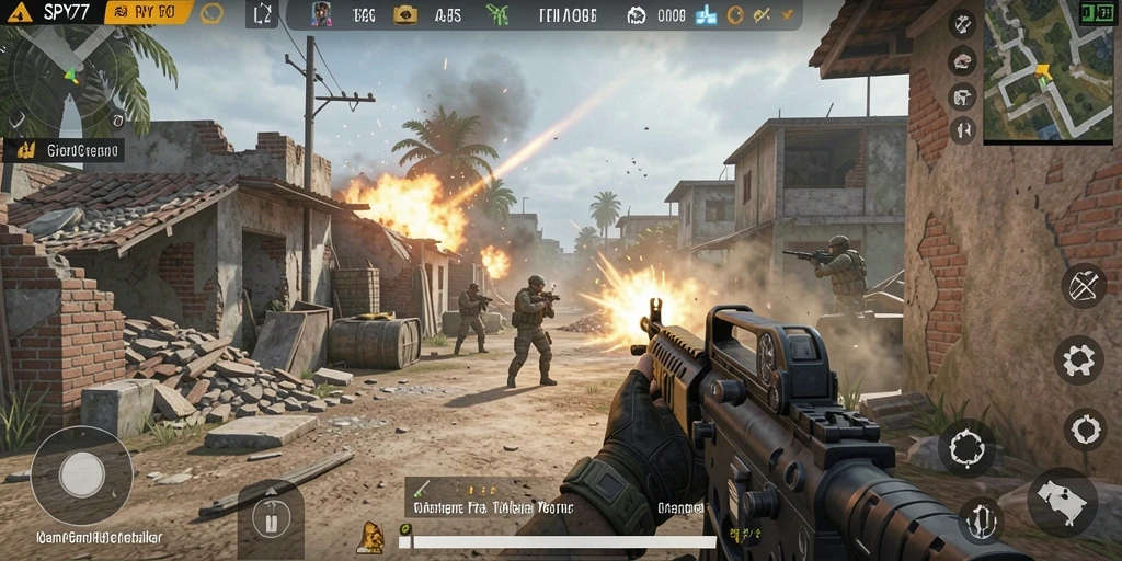 Screenshot menampilkan gameplay mendebarkan dari SPY77.