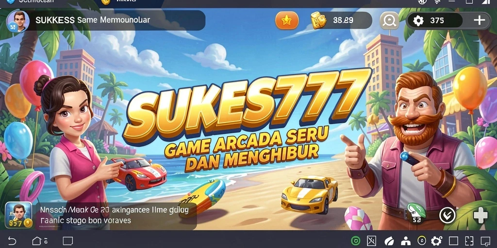 Screenshot menampilkan gameplay seru dan penuh warna dari SUKSES777.
