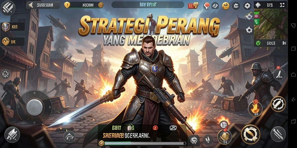 Tangkapan layar SVIP3 menunjukkan aksi gameplay strategi yang intens.