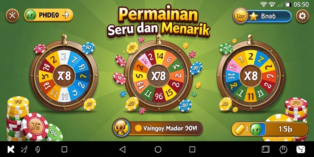 Screenshot gameplay X78 menunjukkan suasana bermain Bingo yang seru.