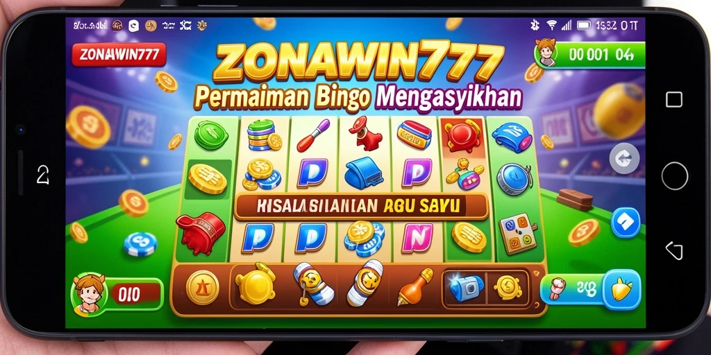 Screenshot gameplay ZONAWIN777 yang menampilkan keseruan bermain Bingo.